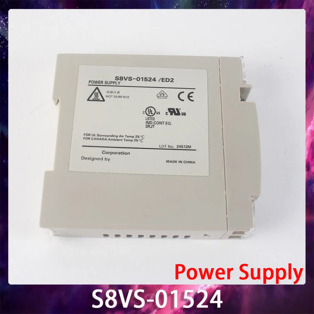 

New Switching Power Supply S8VS-01524 Rail Type 15W/DC 24V 0.6A OUTPUT Fast Ship Works Perfectly High Quality