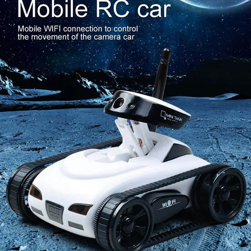 RC Camera Tank FPV WIFI Real-time Quality Mini RC Car HD Camera Video Remote Control Robot Car Intelligent APP Wireless Toys