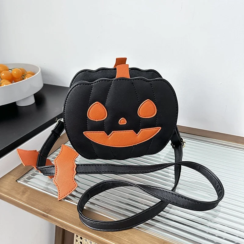 Borsa zucca spettrale di Halloween borsa a tracolla singola Versatile alla moda borsa a tracolla borsa da donna squisita