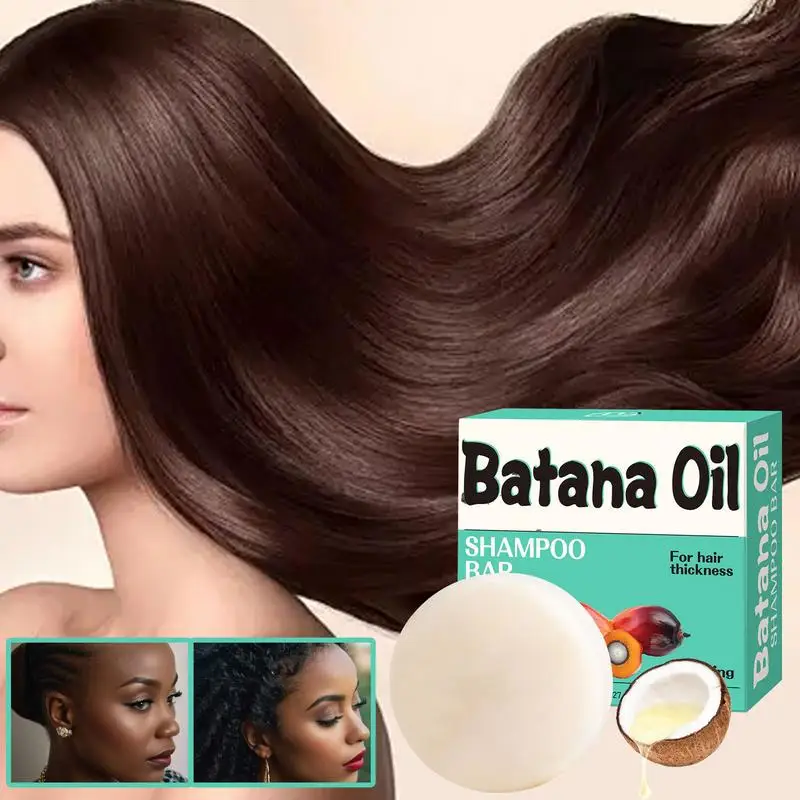 Batana cabelo crescimento rápido óleo sabão anti perda de cabelo nutrir shampoo barra para fortalecer o cabelo controle de óleo suave brilhante e