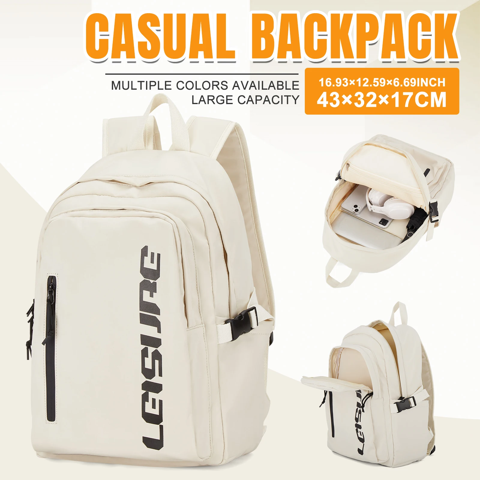 Fashion Backpack Women - Zaino Casual Leggero per Studenti Universitari,