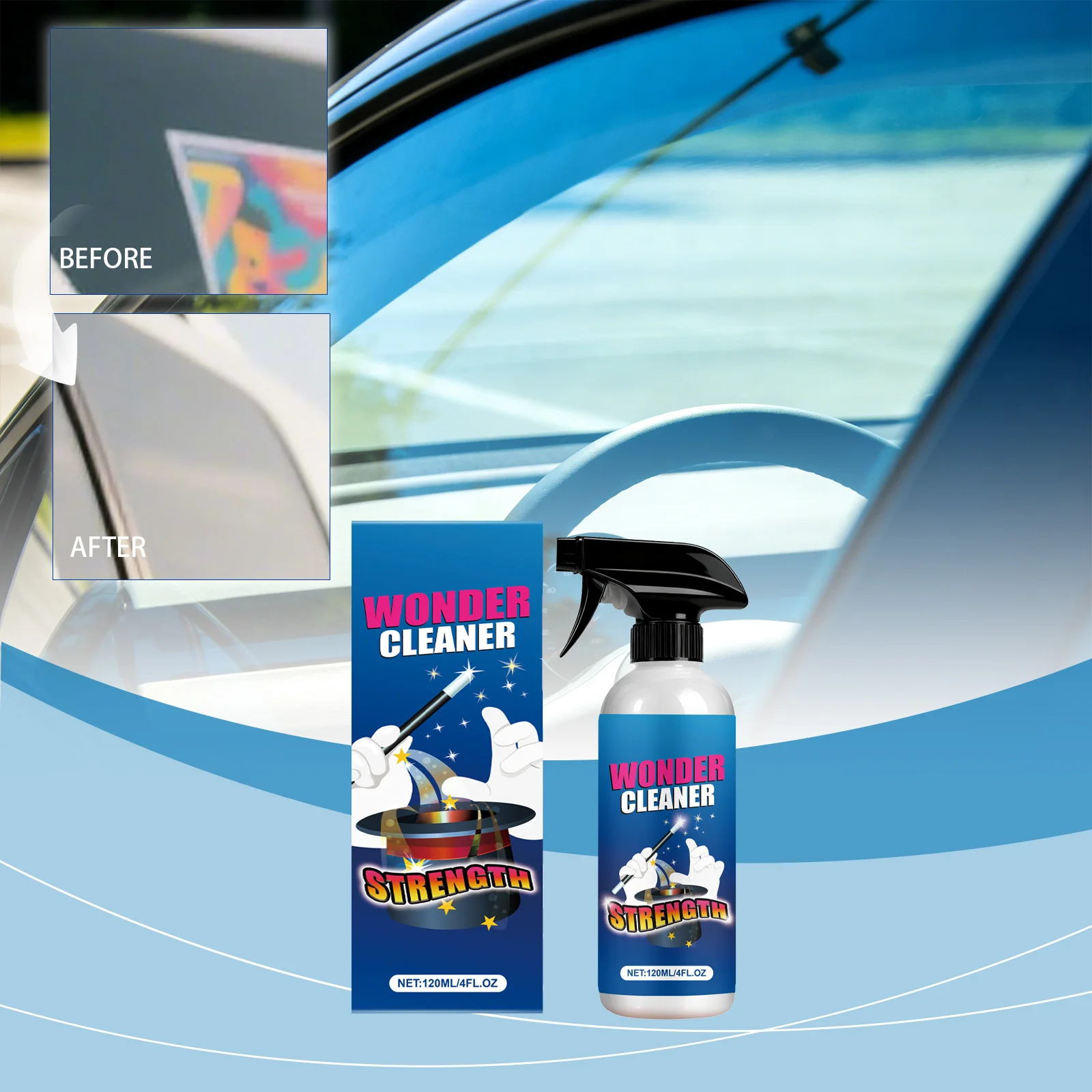 All Purpose Adhesive Glue Remover Sticky Residue Remover Spray Car Glass Label Cleaner Spray Quick Easy Adhesive Remover Cleaner