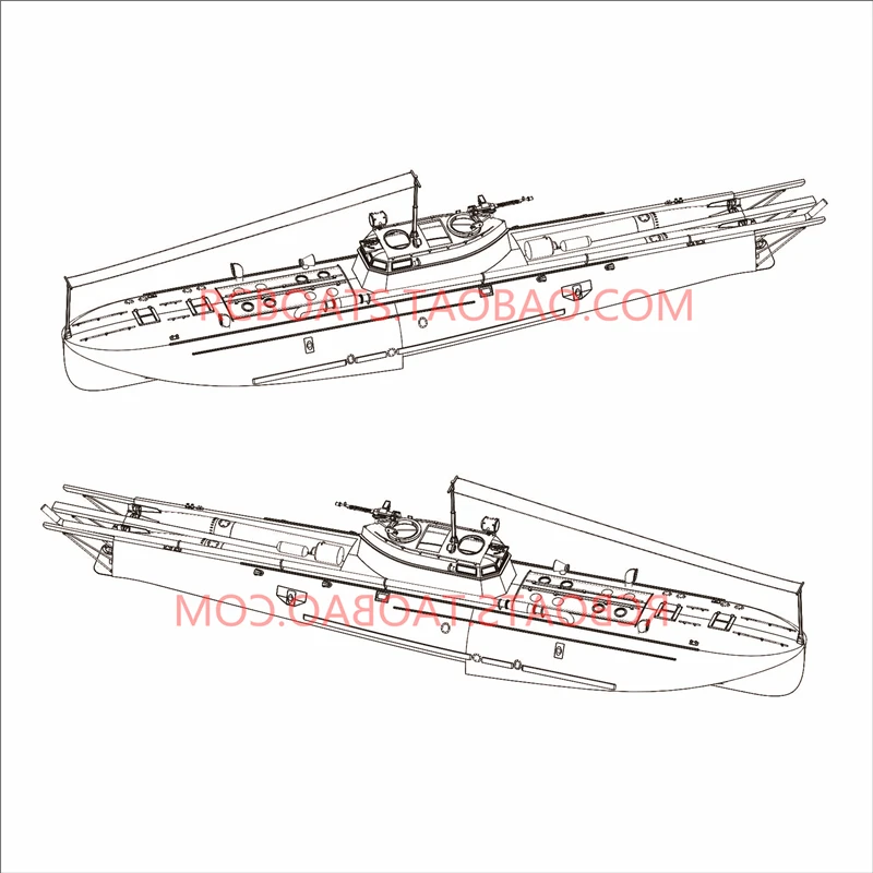 Zestaw do montażu i produkcji Model łodzi torpedowych RC 1:16 zestawu Model statku dla dorosłych o długości g51,2 m