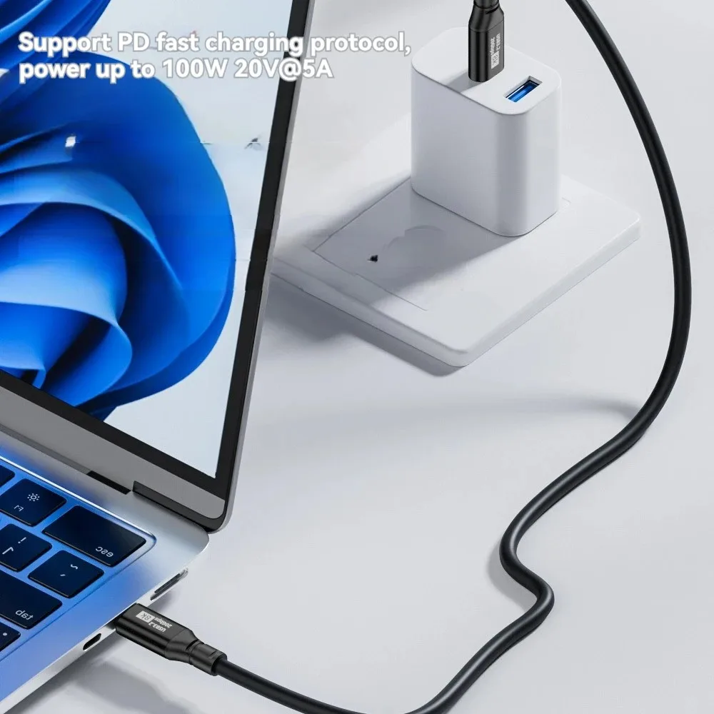 Kabel USB C do C 100W PD do szybkiego ładowania USB C 3.2 Gen2 20Gbps 8K 4K Wejście Wideo Obsługa Thunderbolt3 Laptop Telefon komórkowy