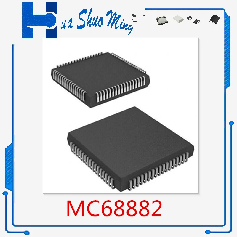 2Pcs/Lot   MC68882FN25A  MC68882 MC68882FN25  PLCC68