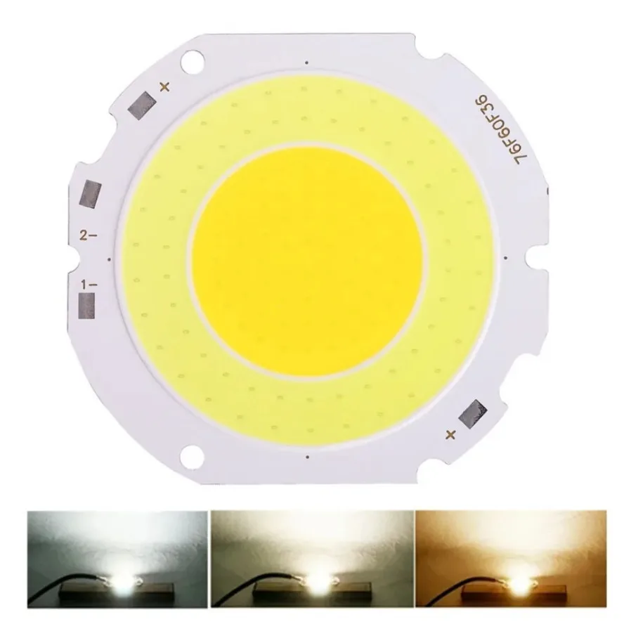 Wysokiej mocy Ultra jasne źródło światła LED COB DC30V150V 50W Ciepła biel do majsterkowania Żarówki LED Flood Światło dolne Żarówka Lampa