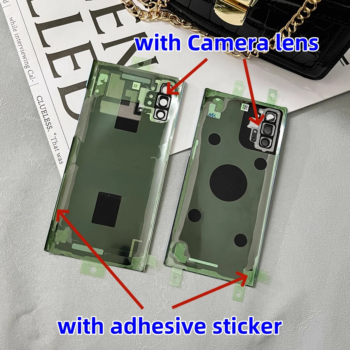 Back Glass battery cover case for Samsung Galaxy Note10 Note10+ Note10Plus SM-N9700 N9760 Back Cover Repair Parts Door