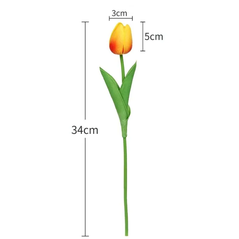 12Pcs Real Touch Tulips for Decoration Fake Tulips Floral Arrangements Artificial Faux Tulips Decor for Table Home Decor