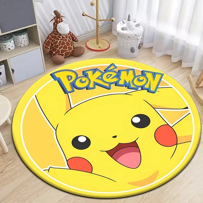 Cute cartoon Star Stitch round carpet home living room bedroom room kawaii decorative carpet children play non-slip soft carpet