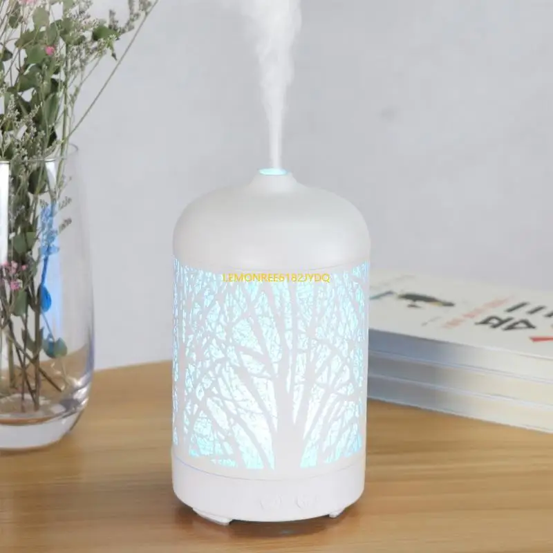 M7DF AROMA- الناشر للزيوت الأساسية المعادن خمر 100 مل زيوت العطرية الناشرون 7 ألوان تغيير الموجات فوق الصوتية الخفيفة