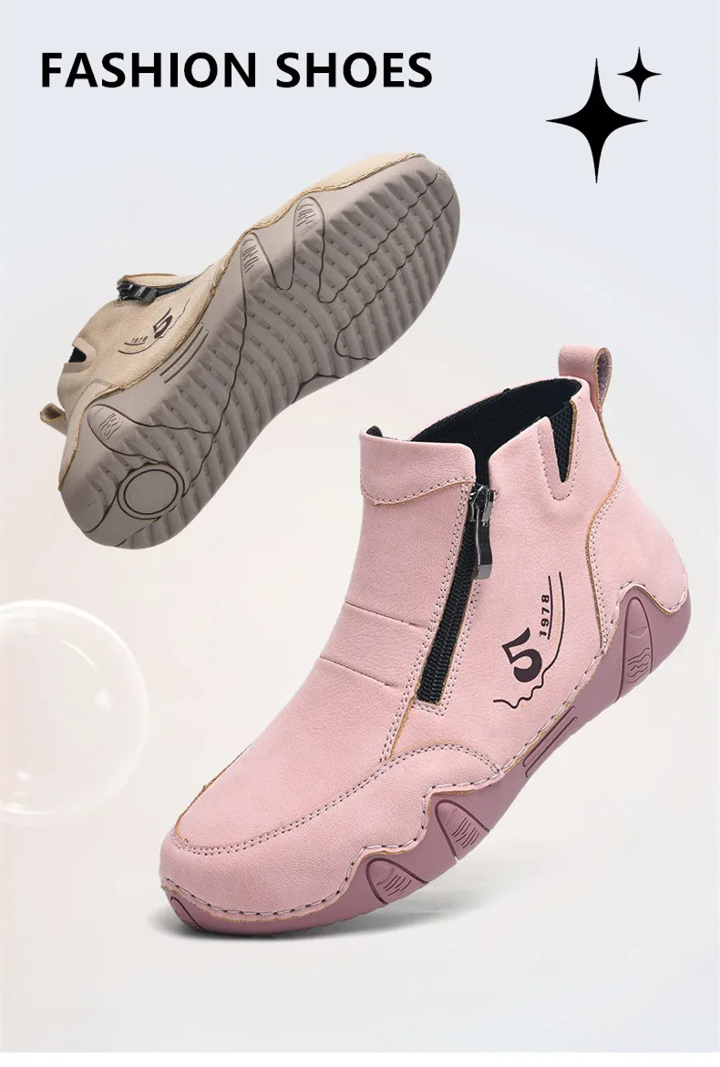 Neue Frühjahr Frauen Stiefeletten Outdoor Casual Wanderschuhe Mode Bequemen frauen Schuhe High Top Herbst frauen Turnschuhe – Detail 4