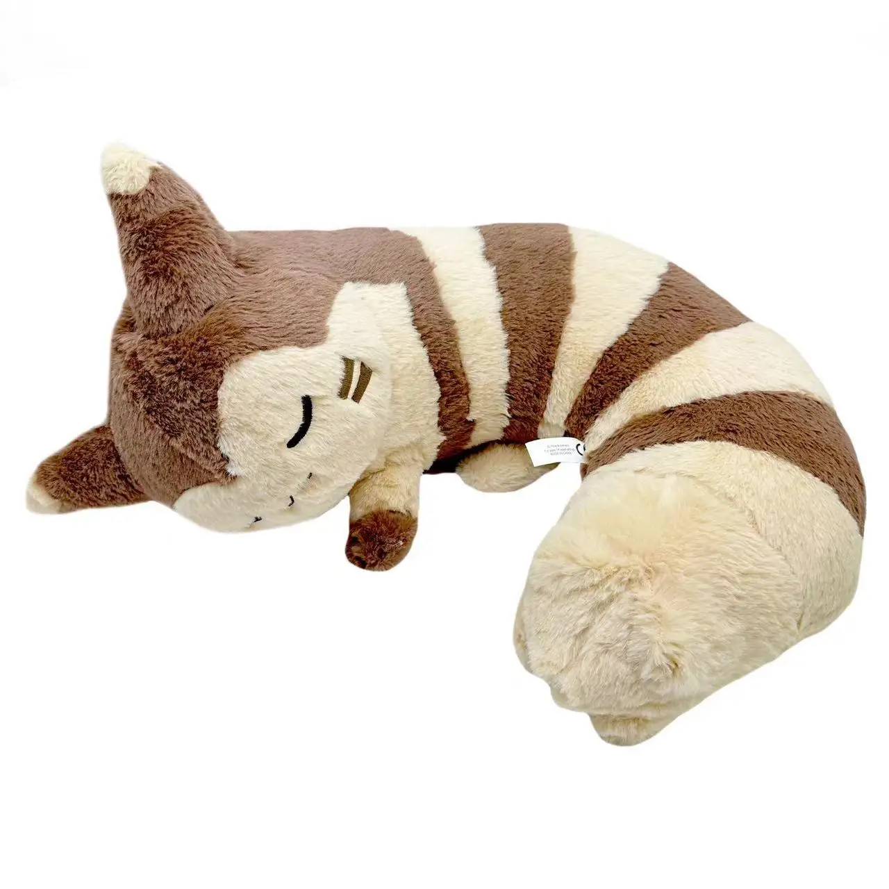 Pokemon Sleepy Furret Plush Toy Furret Stuffed Doll Squirrel Peluche Kawaii Anime Room Decor Toys Hobbies Kid Xmas Gift