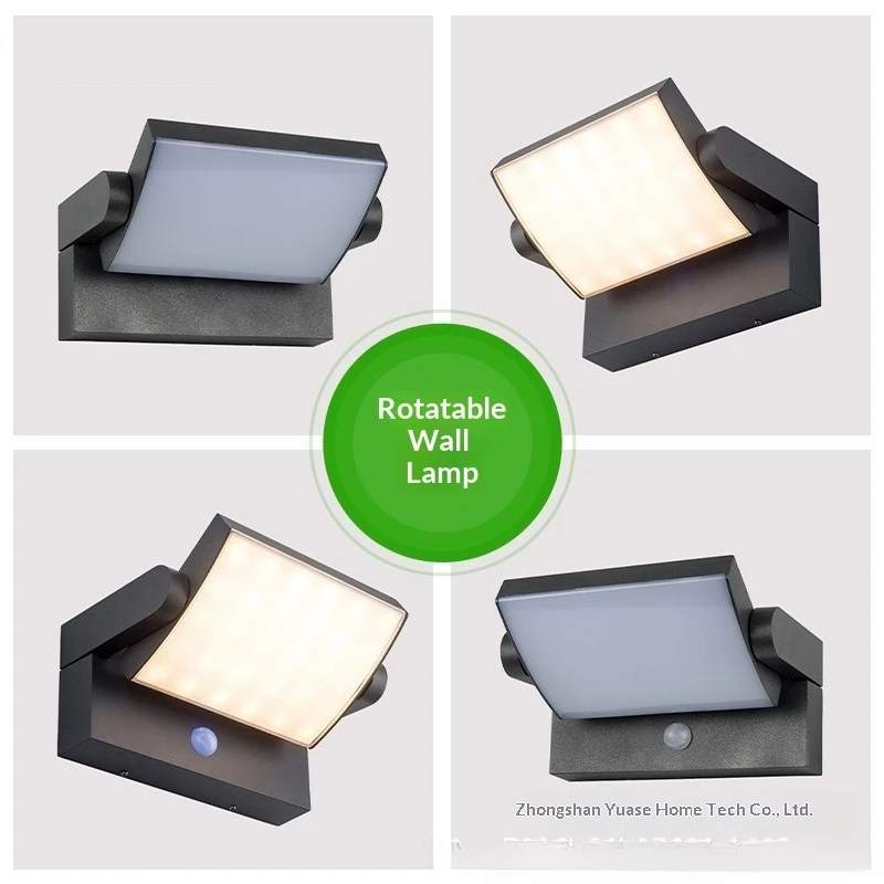 

18W LED Outdoor Wall Light 1500LM IP65 Waterproof Wall Lamp Motion Sensor Outdoor Lighting Porch Lights Balcony Garden Lights