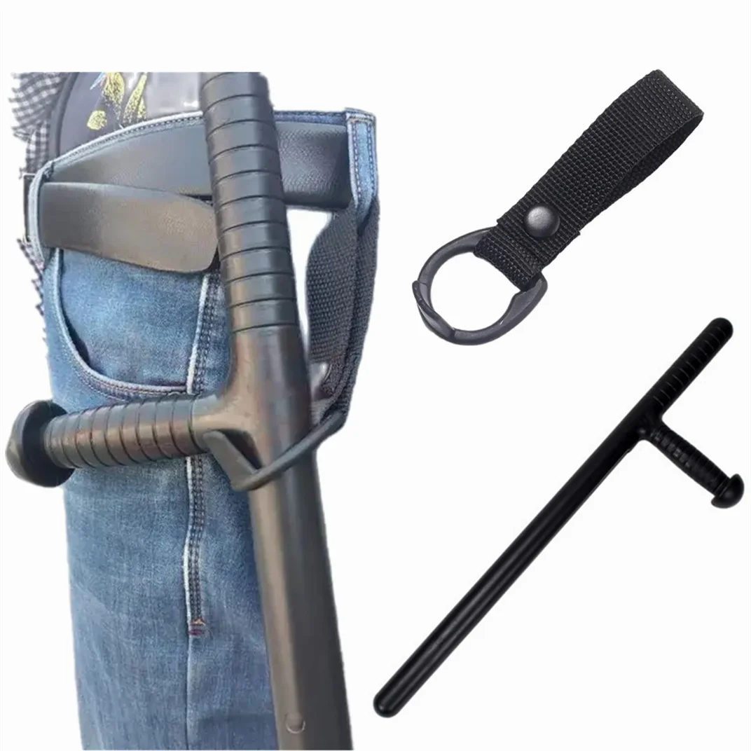 Self-defense Stick With Buckle Security Protection Tool For Patrol Camping Climbing Hunting PC Material