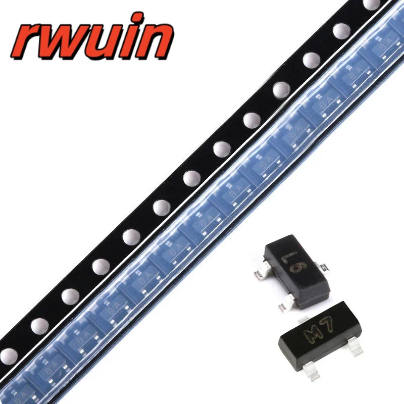 100pcs A1015 BA C1815 HF A733 CS C945 CR 2SA1162 SY 2SC2712 LY 2SA812 M7 2SC1623 L6 S9015 M6 S9014 J6 SOT-23 SMD Transistor S805
