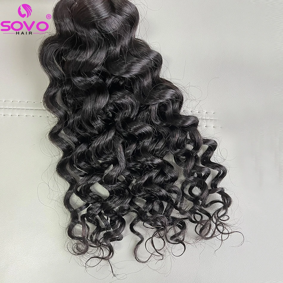 Water Wave Hair Bulk para trançar, cabelo humano, cabelo brasileiro Remy, loiro, extensões de cabelo natural para mulheres, sem trama, 100-500g