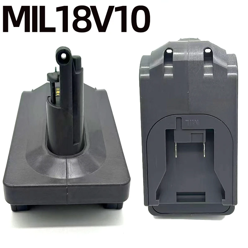 For Milwaukee 18V Lithium-ion Batteries Converter Suitable for Dyson V10 and SV12 Series Vacuum Cleaner MIL18V10 Battery Adapter