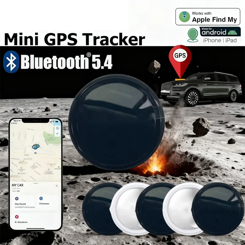 Mini GPS Finder Children Pet Wallet GPS Location Tracker Anti-lost Device Bluetooth 5.4 Mini Portable Tracking Locator