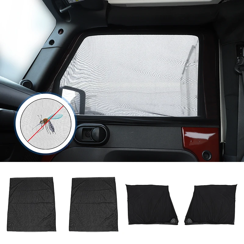 Window Sunshade and Insect Screen Shade Protection Net For Jeep Wrangler TJ/JK/JL/JT/BJ40 Car Accessories