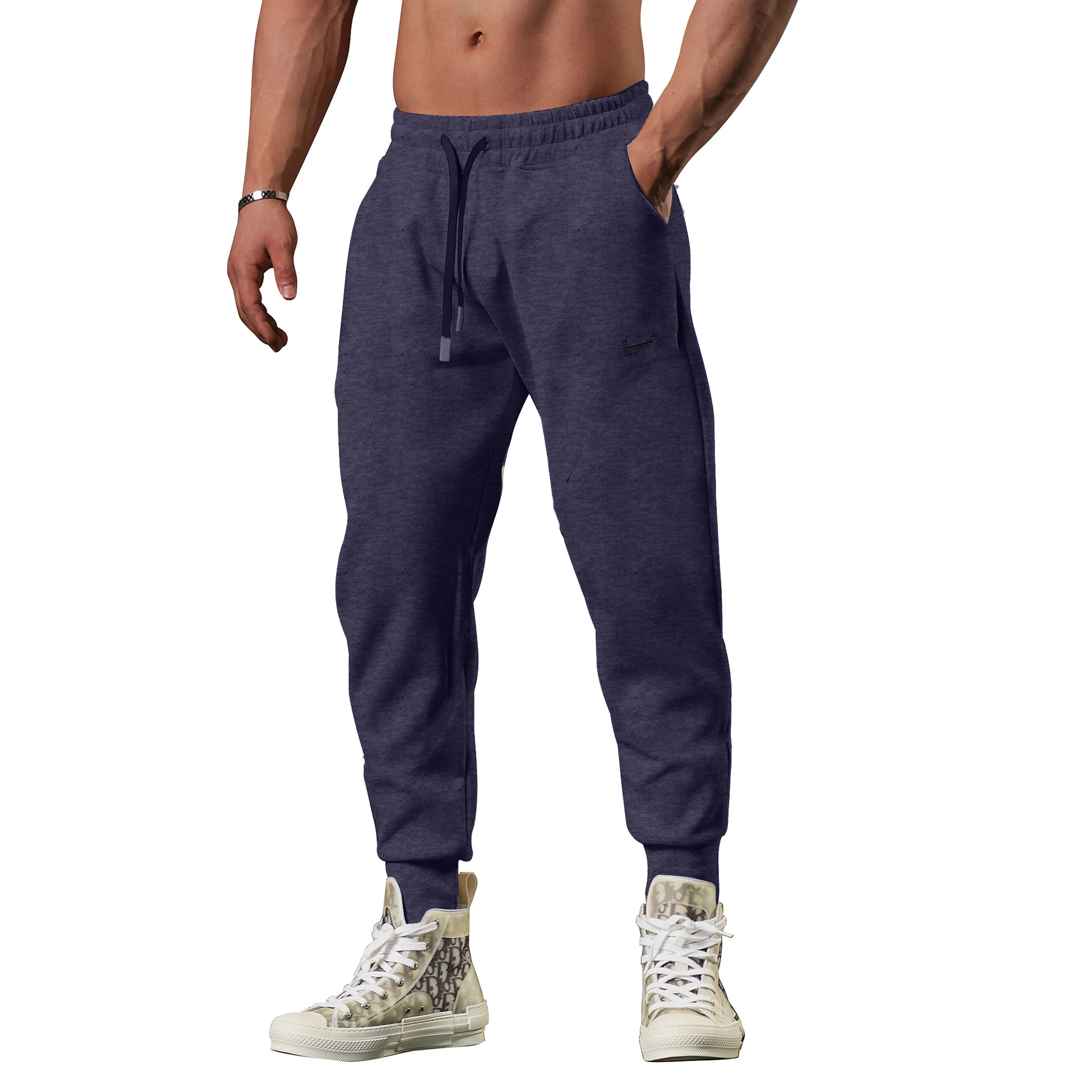 2024 New Men Casual Fashion Sports Pants Gym Sport Trousers for Men Jogger SweatpantsRunning Workout Jogging Long Pants