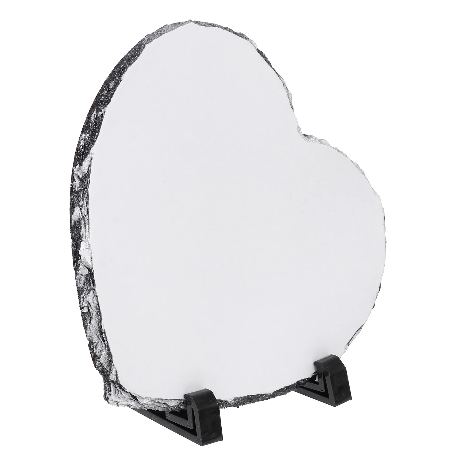 Blank Printmaking Photo Frame Consumables Heart Shaped Picture Limestone Sublimation