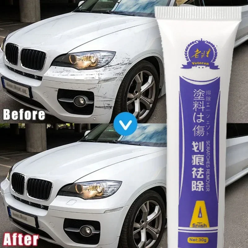 Car Scratch Remover Car Polishing Paste with Sponge Car Body Paint Care Kit