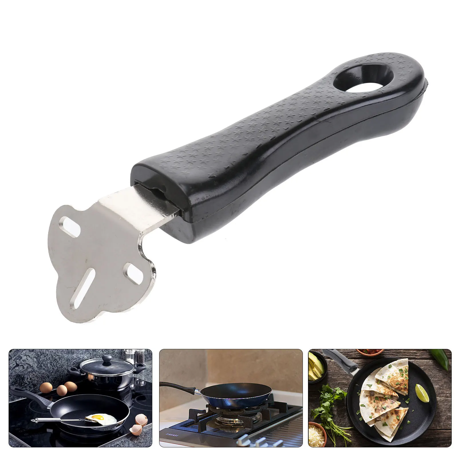 1Pcs Pot Handle Replacement Heat Resistant Bakelite Grip Long Anti-Scald Pan Grip Replacement Fry Pan Handle Pot Accessory