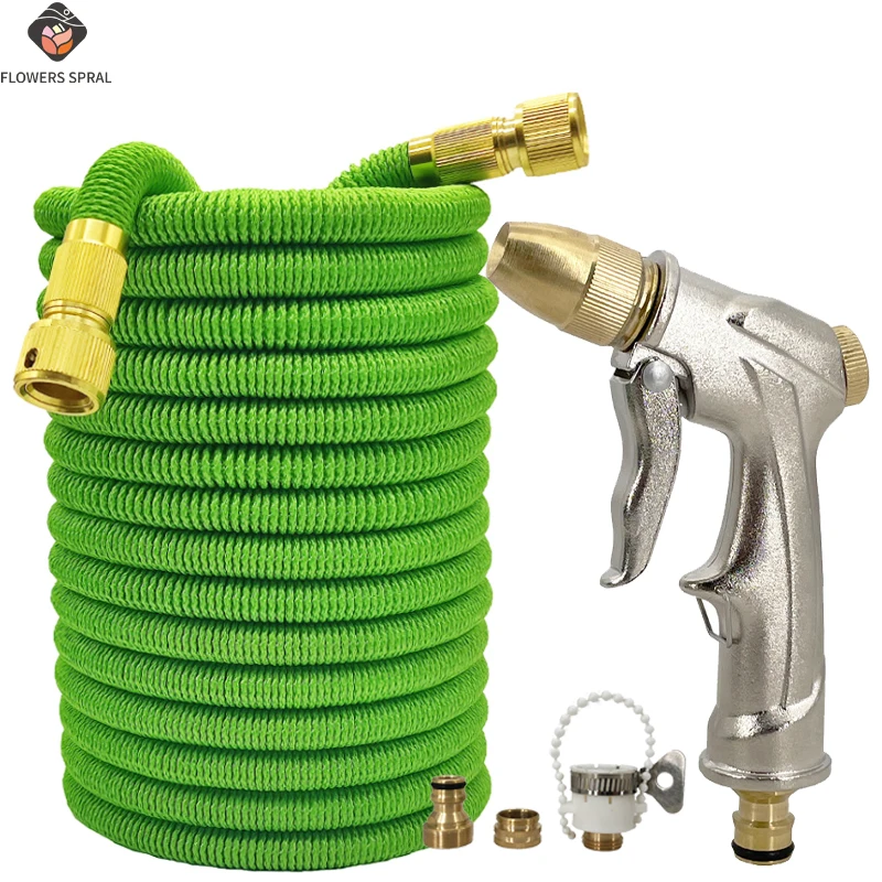 

Садовая ирригационная труба, выдвижная водопроводная труба, металлический водяной пистолет высокого давления, садовый шланг, ирригационные принадлежности