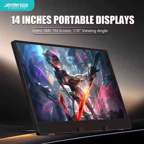 JOYRAY 2160*1440 14-inch 2K USB C Portable Display 60HZ For Laptop XBox PS4 / 5 Switch TV Box Cell Phone PC Extension Mobile