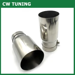 Stainless steel vehicle refitting universal exhaust car muffler tail throat Car modification for b-mw e90 exhaust tip w222 pipe