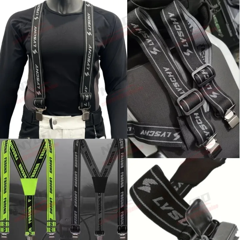 Motorcycle Riding Pants Wear-resistant Shoulder Straps Unisex Motorcycle Sling Pants Equipment