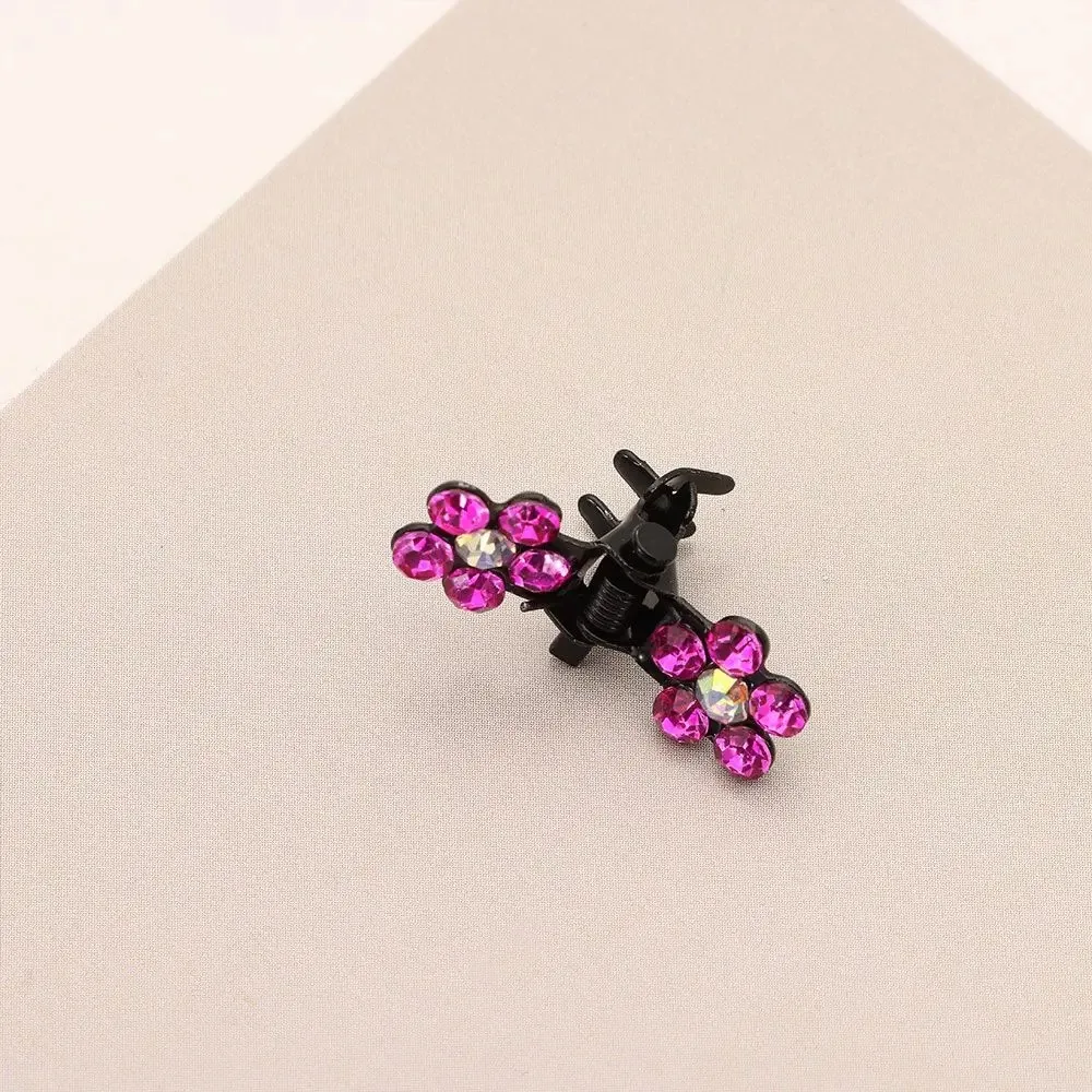 12 pcs/set Women Girls Flower Hair Accessories Gift No-Slip Grip Glitter Teeth Clips Hair Claw Clips Jaw Clips