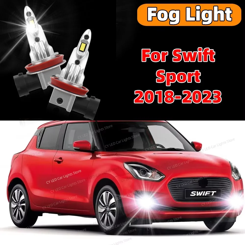 

2Pcs LED Lamp For Swift Sport 2018 2019 2020 2021 2022 2023 Car Front Fog Light Accessories 12v Plug and Play 6000K