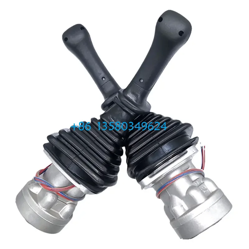 High QualityExcavator Joystick pusher control lever valve with Double Button for dosan cab pilot Joystick DH225-7 dh215 joystick