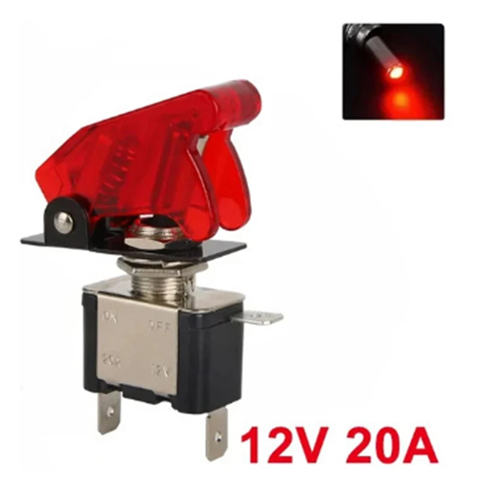 SPST On Off For Toggle Switch 12V 20A with Side Terminal Negative Connection for Automotive Boat Lighting and Equipment Setup
