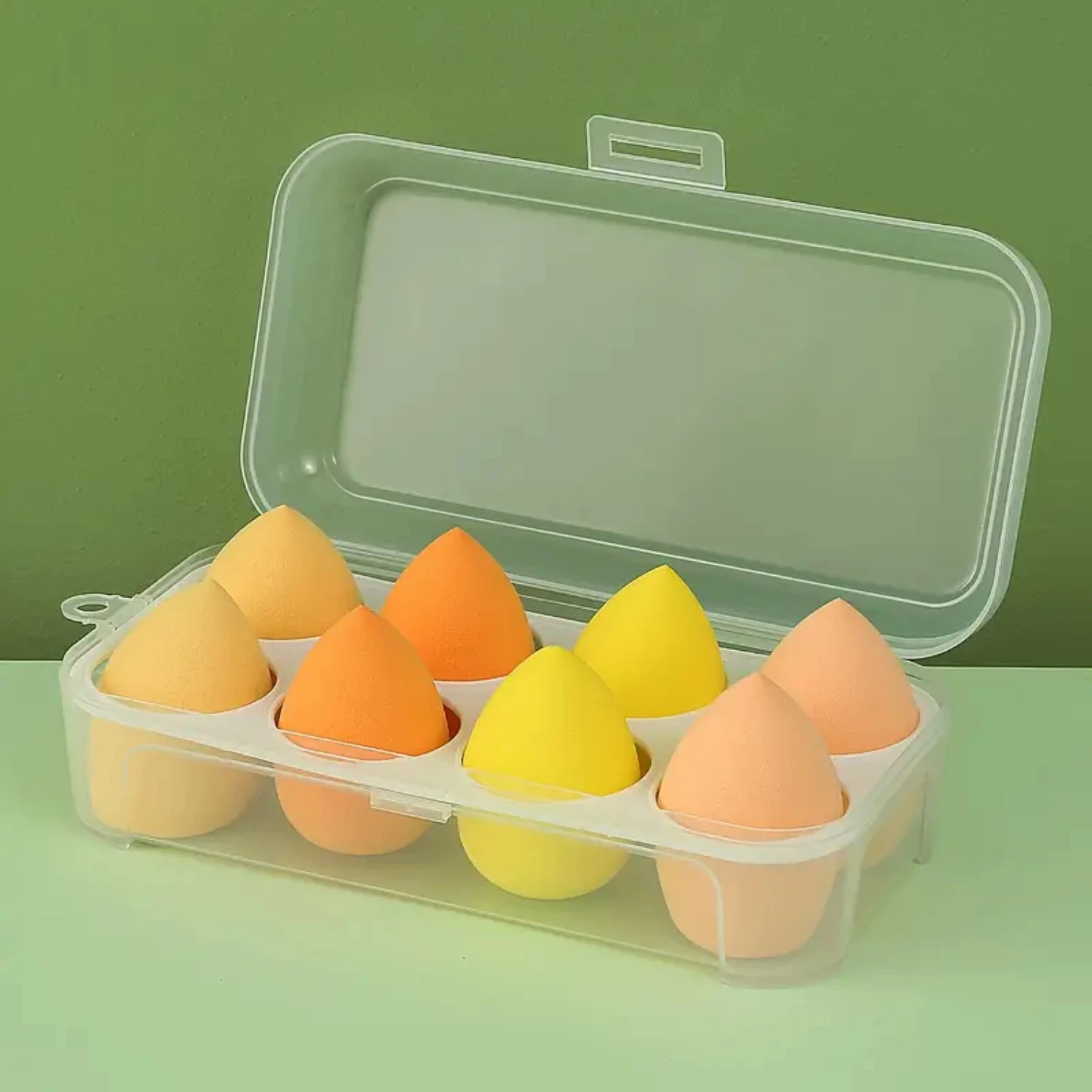 Zestaw gąbek do makijażu, Beauty Eggs, kosmetyczny puszek do makijażu, do użytku na mokro i na sucho