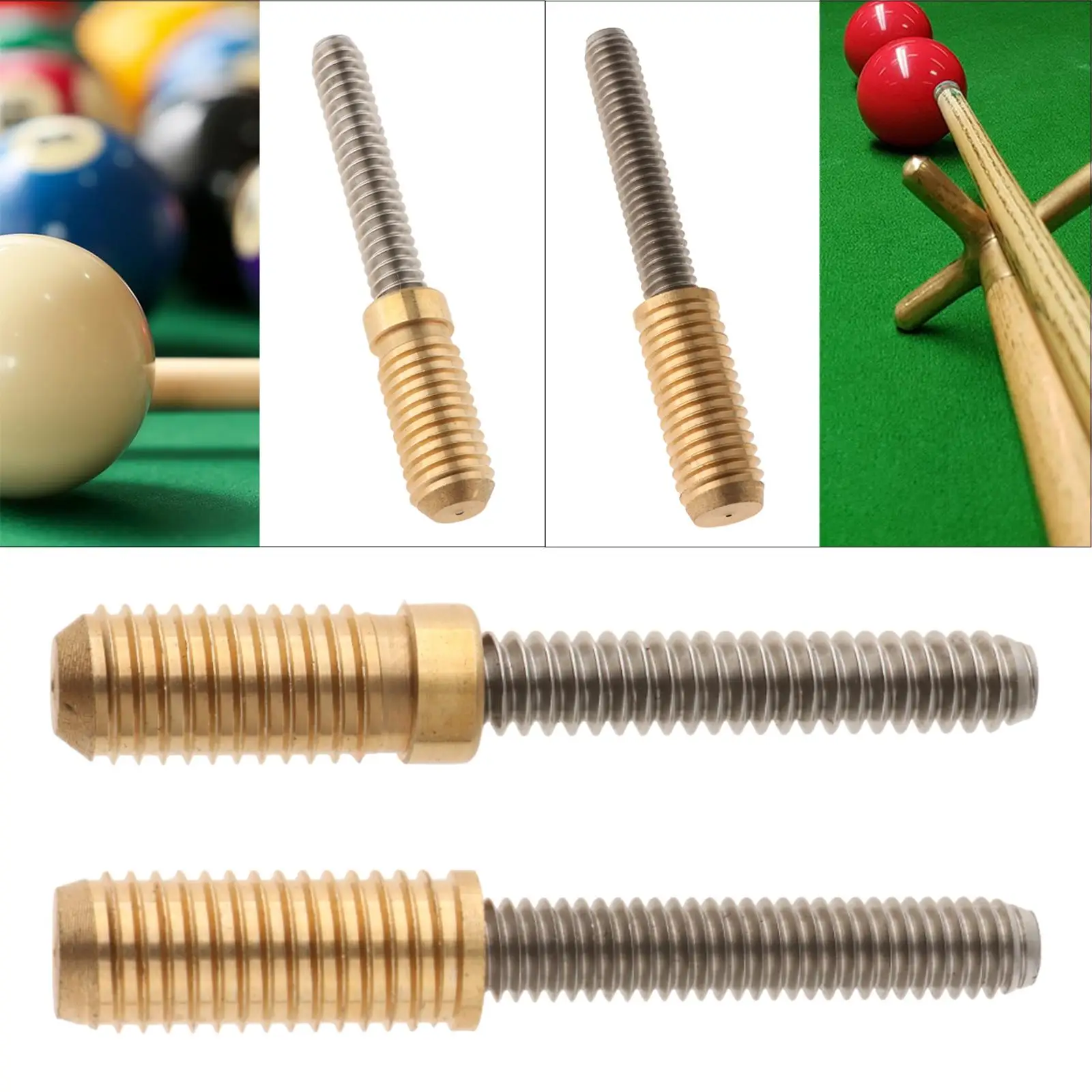 Billiards Pool Cue Joint Pin Easy Install Sturdy Pool Cue Connecting Screws