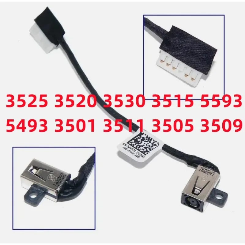 

04VP7C DC Power Jack Cable For Dell Inspiron 3405 3501 3505 3615 5593 DC301016G00 Laptop DC-IN Charging Flex Cable Replacement