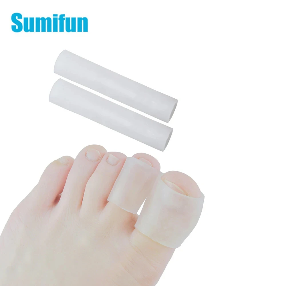 2/4/6Pcs Silicone Gel Tubes Finger Toe Pain Relief Protection Feet Corns Calluses Blister Cover Health Care Foot Tools