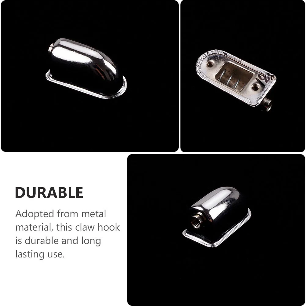 

2 Pcs Snake Drum Set Single-end Lug Metal Connector Snare Ended Hook Parts