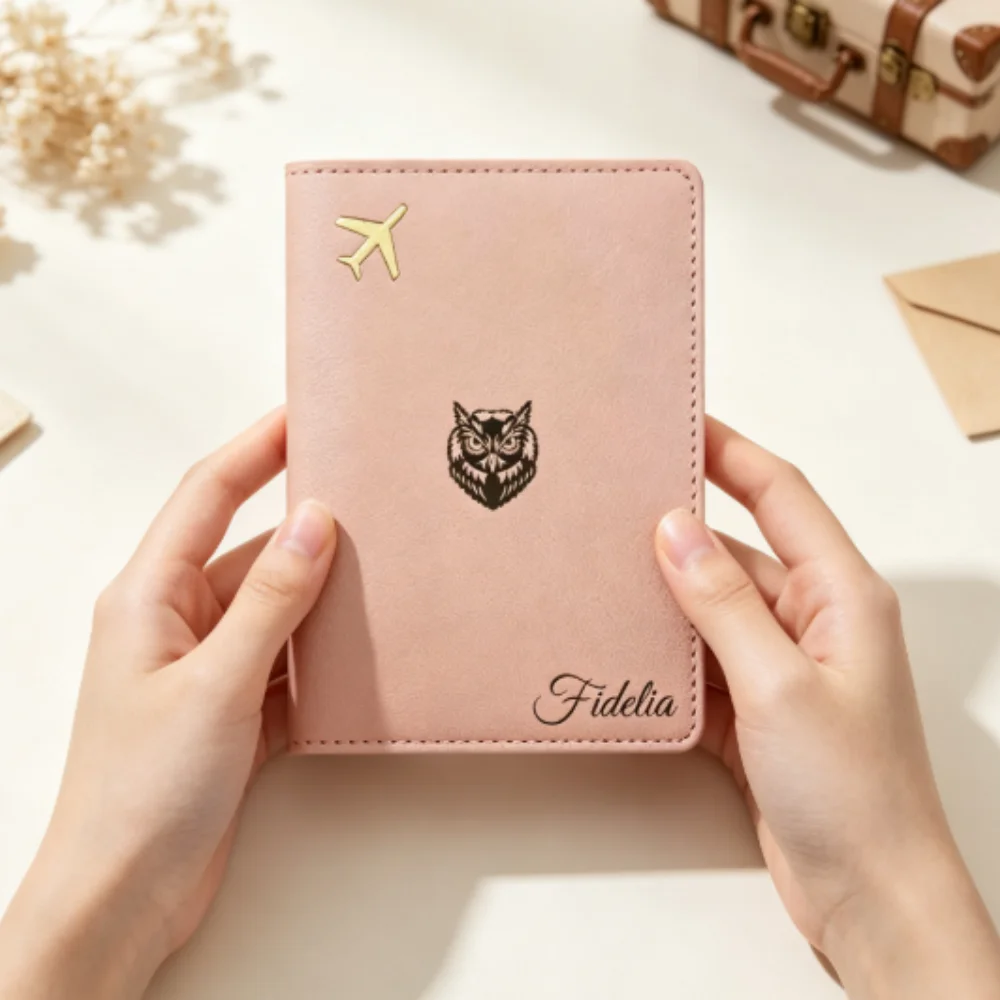 Leather Passport Cover - Kişiye Özel İsimli Pasaport Kılıfı, Premium