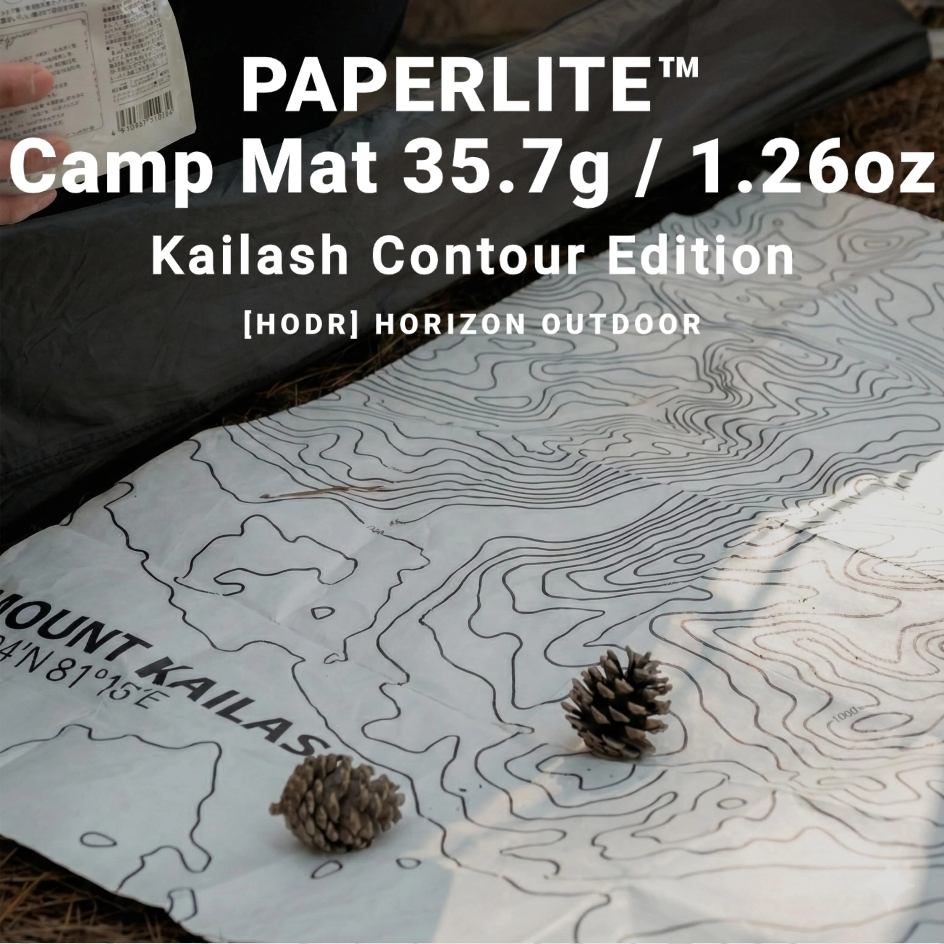 HODRGEAR PaperLite Tyvek tienda vestíbulo estera 35g ultraligera hoja de tierra tienda Foortprint impermeable tienda huella Camping senderismo
