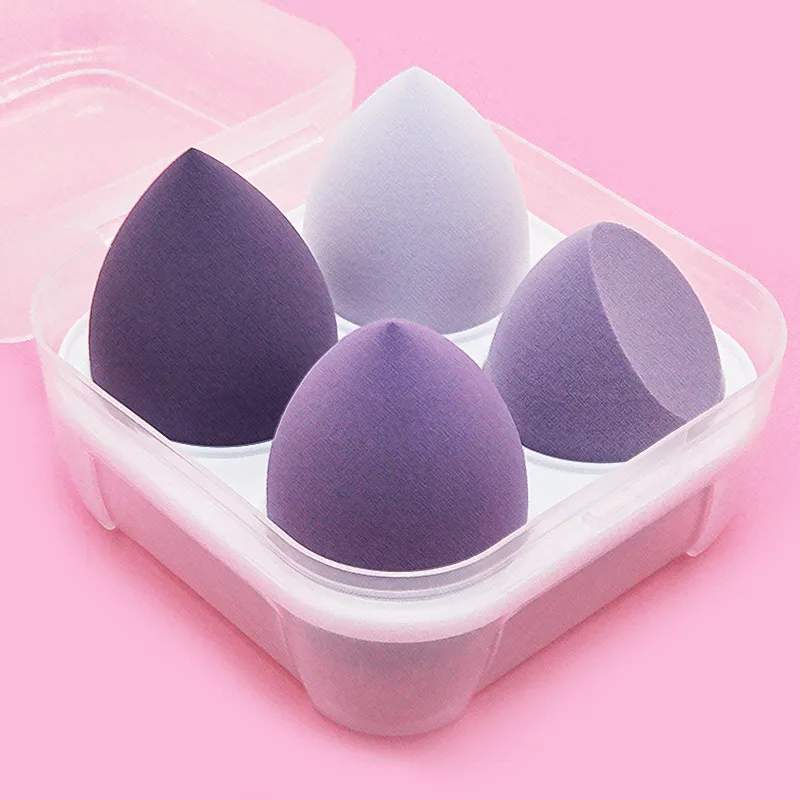 4pcs/bag Fashion Make up Blender Cosmetic Puff Makeup Sponge Foundation Powder Sponge Beauty Tool Makeup Tool Accessories