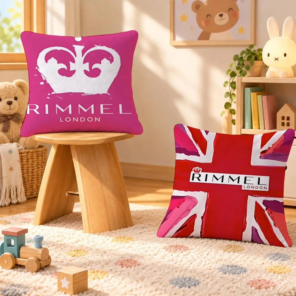 Brand Rimmel London Beauty Makeup Cushion Cover Personalized Decorative Living Room Home Sofa Bedroom Office Car Decor