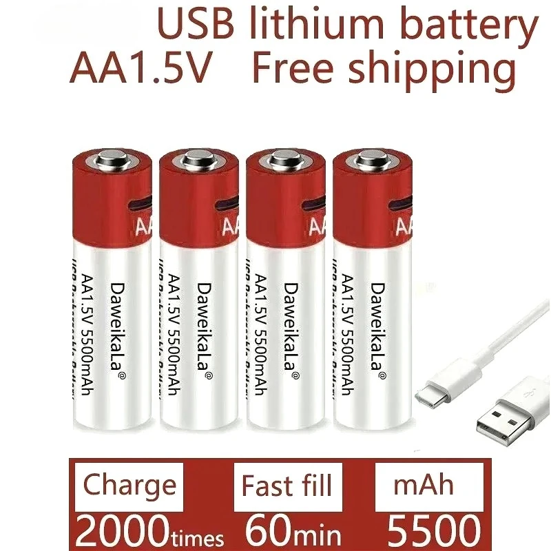 New Aa Usb Recharge…