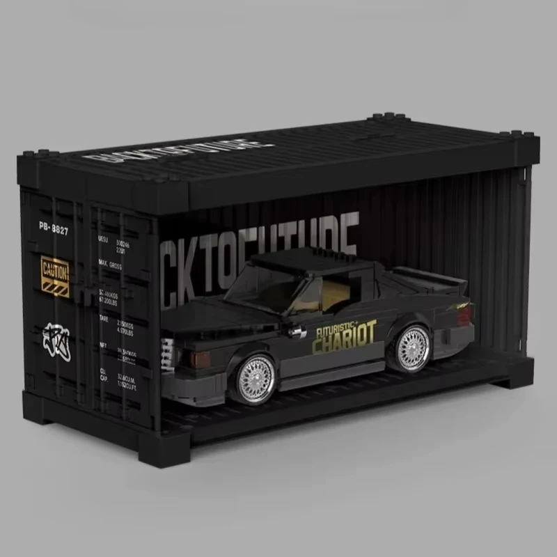 MOC PB8827 Zwart Toekomst Rijden Vliegende Auto Bouwstenen Snelheid Voertuig Model Bricks High Tech Speelgoed Kit DIY Cadeau voor Kinderen Volwassenen