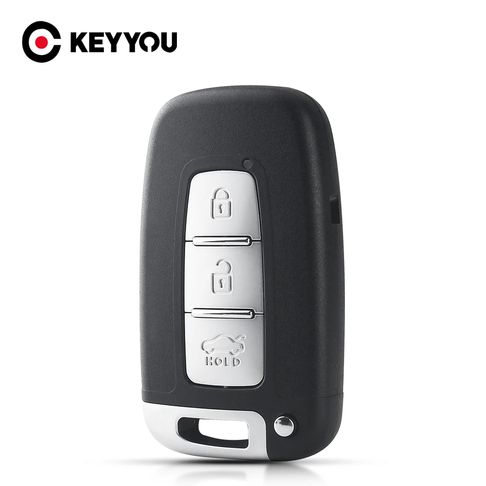 KEYYOU 3 Buttons Car Key Shell For Hyundai I30 I45 Ix35 Genesis Equus Sonata Veloster Tucson Elantra Accent Remote Fob For Kia