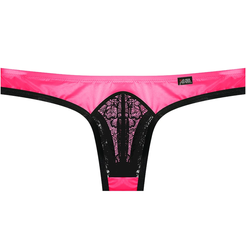 

Men's Underwear Ultra-Thin Ice Silk Lace Pouch Low-Rise Thong