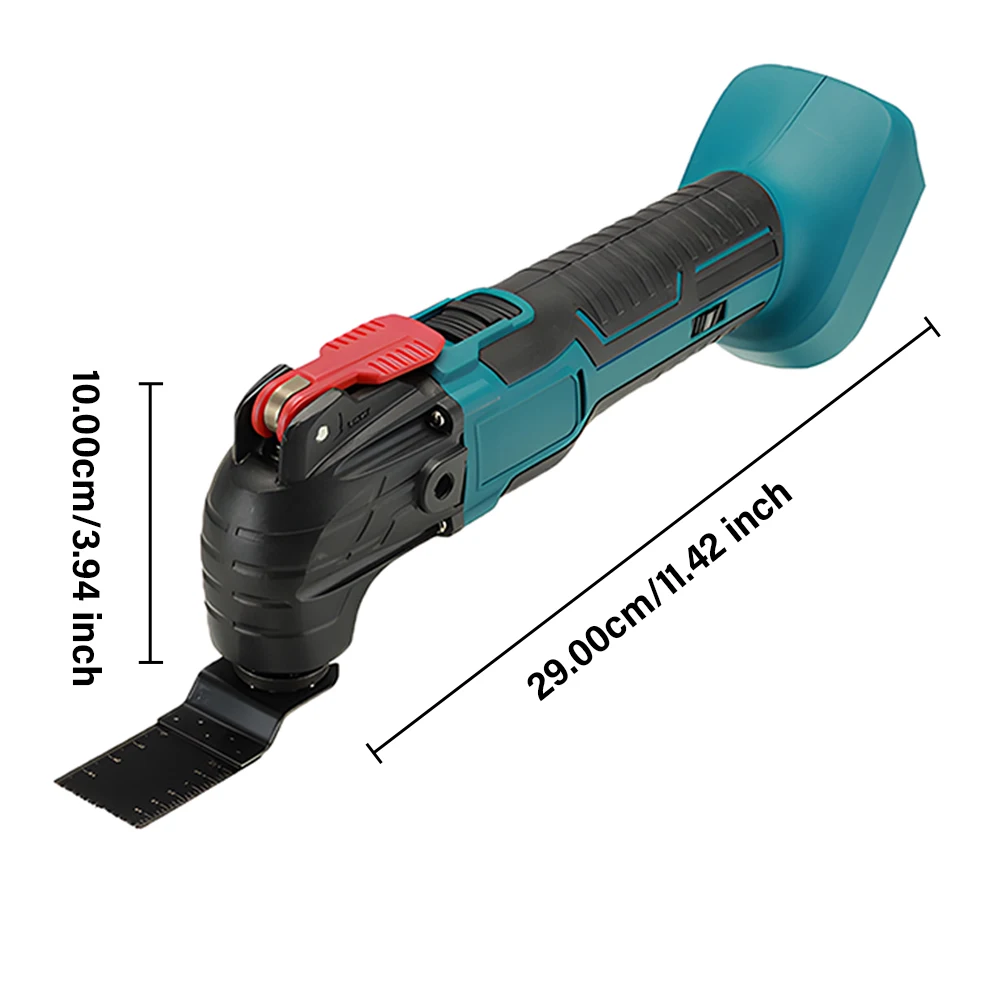 Podofo Elektrischer Akku-Oszillator, 6 GESCHWINDIGKEITEN, 600-200000PM, Trimmer/Schaufel/Schneidwerkzeuge zum Entfernen von Zackenkanten, Schleifen, Sägen – Detail 4