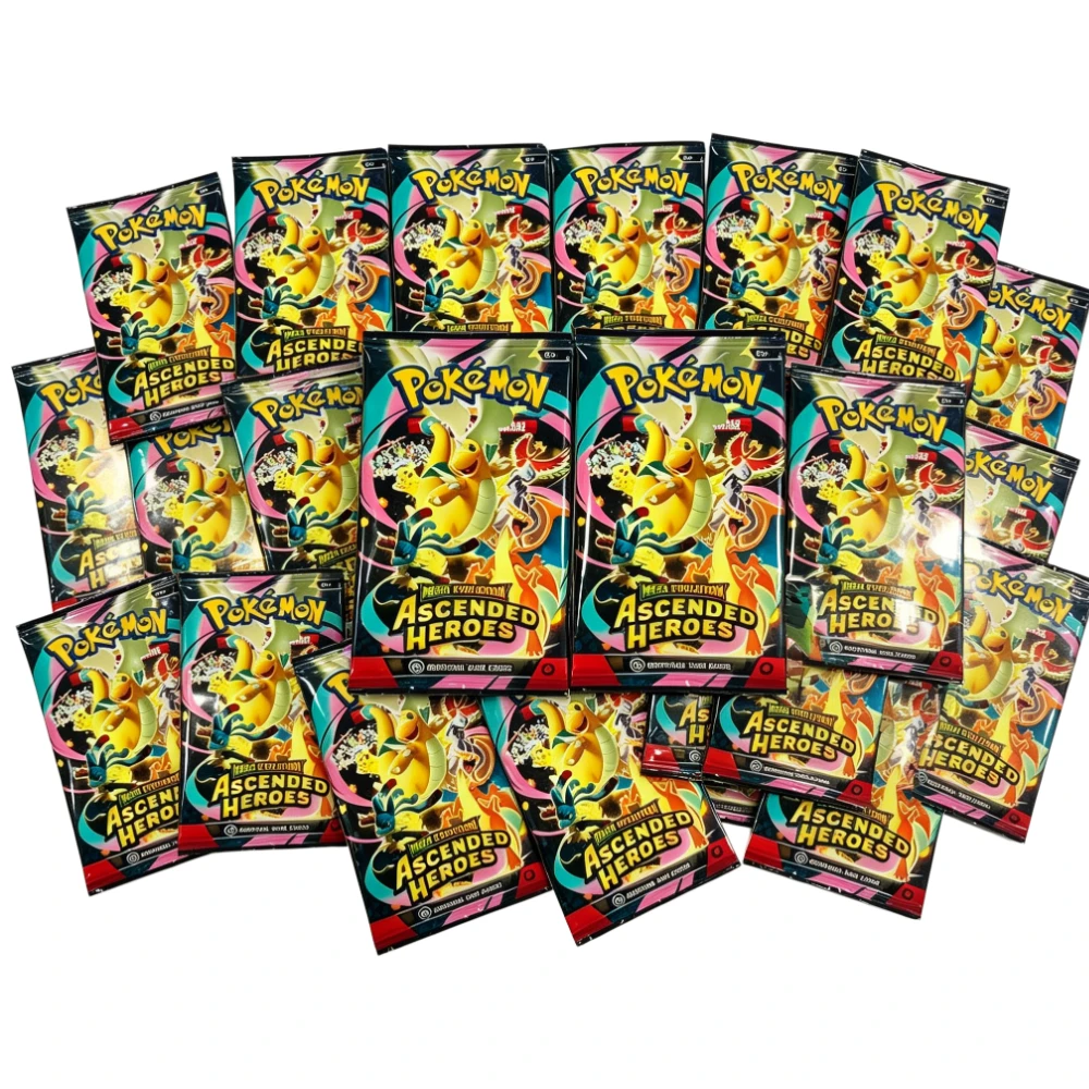 Boîte de 90 cartes Pokémon Mega Evolution, version anglaise, Ascended Heroes, Phantasmal Flames, jeu de cartes à collectionner TCG